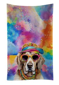 Weimaraner Hippie Dawg Kitchen Towel Dish Cloths Guest Hand Towel Decorative Bathroom Towel for Face,Tea, Dishcloth, Kitchen and Bath