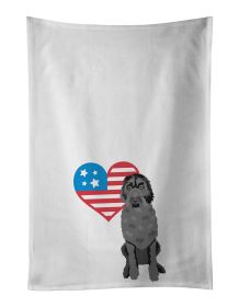 NEW Doodle Black #3 Patriotic Kitchen Towel Set of 2 White Dish Towels Decorative Bathroom Hand towel for Hand, Face, Hair, Yoga, Tea, Dishcloth