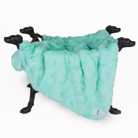 Bella Dog Blanket (Color: Mint, size: Throw)