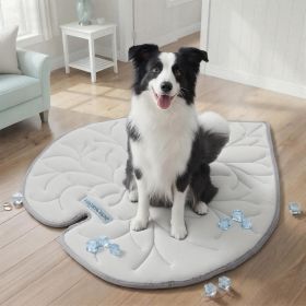 Dog Cooling Mat, Washable Pet Cooling Mat,X-Large  55" x 45" Thick & Durable Large Cooling Mat for Dogs (Color: Grey)